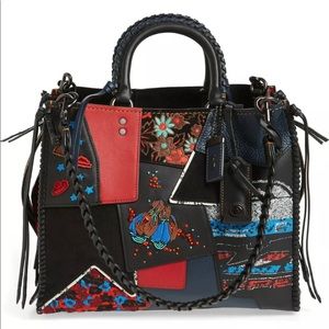 Coach Rogue 30 Embellished Patchwork SatchelF89532